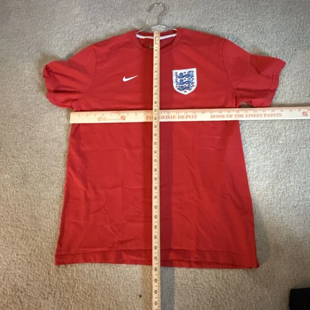 2014 World Cup Nike England Away Red Dri-Fit Soccer Shirt Jersey | Men's XL